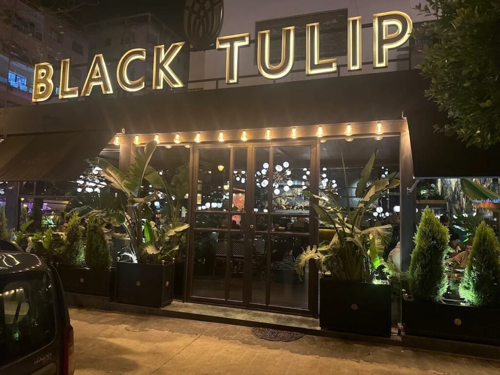 Black Tulip Tanger - restaurant gastronomie française, façade