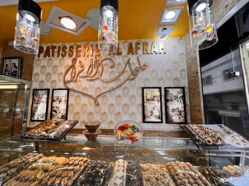 Patisserie Al Afrah 1978 Tanger - vitrine pâtisseries orientales